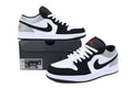 Air Jordan 1 Low 'White Fire Red Black Matte Silver'
