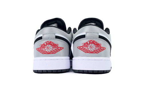 Air Jordan 1 Low 'White Fire Red Black Matte Silver'