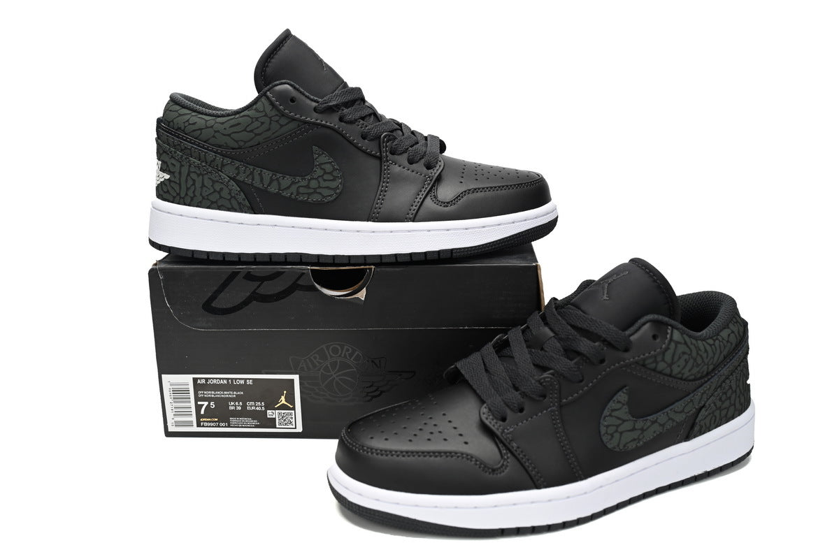 Air Jordan 1 Low "Black Elephant"